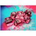 23084 Pink/White Translucent Dice