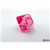 23084 Pink/White Translucent Dice