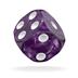 ODD410007 Oakie Doakie Dice D6 Dice 16 mm Marble - Purple (12)
