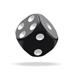 ODD400027 Oakie Doakie Dice D6 Dice 12 mm Solid - Black (36)