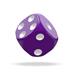 ODD400030 Oakie Doakie Dice D6 Dice 12 mm Solid - Purple (36)