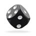 ODD410027 Oakie Doakie Dice D6 Dice 16 mm Solid - Black (12)