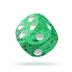 ODD400016 Oakie Doakie Dice D6 Dice 12 mm Speckled - Green (36)