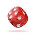 ODD400017 Oakie Doakie Dice D6 Dice 12 mm Speckled - Red (36)