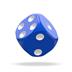 ODD400026 Oakie Doakie Dice D6 Dice 12 mm Solid - Blue (36)