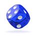 ODD410011 Oakie Doakie Dice D6 Dice 16 mm Translucent - Blue (12)