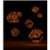 ODD500053 Oakie Doakie Dice RPG Set Metal Glow in the Dark - Golden Princess (7)