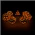 ODD500053 Oakie Doakie Dice RPG Set Metal Glow in the Dark - Golden Princess (7)