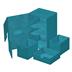 UGD011239 Ultimate Guard Twin Flip`n`Tray 160+ XenoSkin Monocolor Petrol