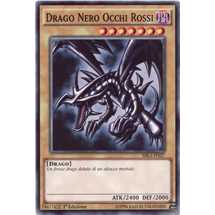 Drago Nero Occhi Rossi