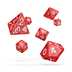 ODD500001 Oakie Doakie Dice RPG Set Marble - Red (7)