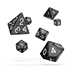 ODD500004 Oakie Doakie Dice RPG Set Marble - Black (12)