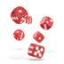 ODD410001 Oakie Doakie Dice D6 Dice 16 mm Marble - Red (12)