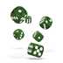 ODD410002 Oakie Doakie Dice D6 Dice 16 mm Marble - Green (12)