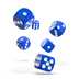 ODD410026 Oakie Doakie Dice D6 Dice 16 mm Solid - Blue (12)