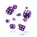 ODD400030 Oakie Doakie Dice D6 Dice 12 mm Solid - Purple (36)