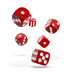 ODD410024 Oakie Doakie Dice D6 Dice 16 mm Solid - Red (12)