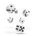 ODD410028 Oakie Doakie Dice D6 Dice 16 mm Solid - White (12)