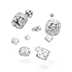 ODD400015 Oakie Doakie Dice D6 Dice 12 mm Translucent - Clear (36)