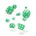 ODD400016 Oakie Doakie Dice D6 Dice 12 mm Speckled - Green (36)