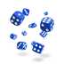 ODD400026 Oakie Doakie Dice D6 Dice 12 mm Solid - Blue (36)