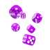 ODD410013 Oakie Doakie Dice D6 Dice 16 mm Translucent - Purple (12)