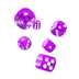 ODD410013 Oakie Doakie Dice D6 Dice 16 mm Translucent - Purple (12)