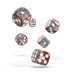 ODD410032 Oakie Doakie Dice D6 Dice 16 mm Gemidice - Silver-Rust (12)