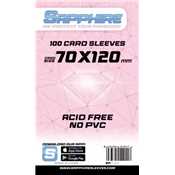 Deck Protector Sapphire Sleeves - Pink (70x120mm)