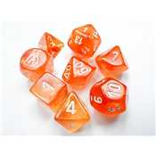 30052 Set di Dadi Lab6 Borealis Blood Orange/white 8-Die Set