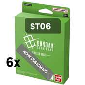 Display 6x Gundam Card Game Starter Deck [ST06] (tcg+ preferential)