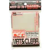 KMC1676 KMC Standard Sleeves - Character Guard Clear Mat & Clear - 60 oversized Sleeves