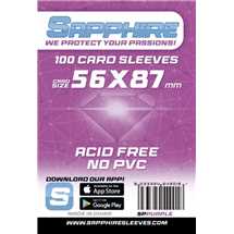 Deck Protector Sapphire Sleeves - Purple (56x87mm)