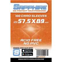 Deck Protector Sapphire Sleeves - Orange (57,5x89mm)