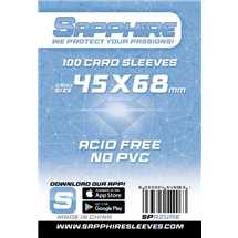 Deck Protector Sapphire Sleeves - Azure (45x68mm)