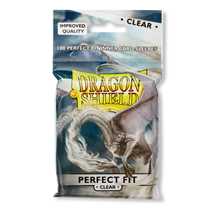 AT-13001 Dragon Shield Standard Perfect Fit Sleeves - Clear/Clear (100 Sleeves)