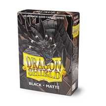AT-11102 Dragon Shield Small Sleeves - Japanese Matte Black (60 Sleeves)
