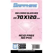 Deck Protector Sapphire Sleeves - Pink (70x120mm)