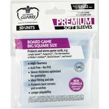 UGD010288 Ultimate Guard Premium Soft Sleeves for Board Game Cards Big Square 82x82mm (50)