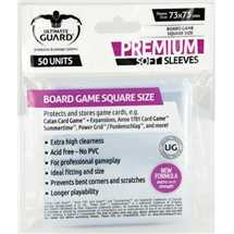 UGD010283 Ultimate Guard Premium Soft Sleeves for Board Game Cards Square 73x73mm (50)