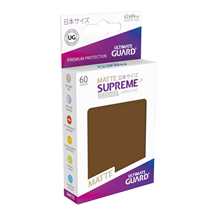 UGD010605 Ultimate Guard Supreme UX Sleeves Japanese Size Matte Brown (60)