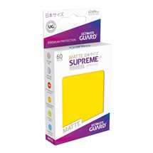UGD010603 Ultimate Guard Supreme UX Sleeves Japanese Size Matte Yellow (60)