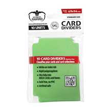 UGD010357 Ultimate Guard Card Dividers Standard Size Green (10)
