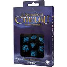 Il Richiamo di Cthulhu Set di Dadi Ufficiali Nero/Blu