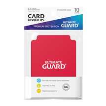 UGD010358 Ultimate Guard Card Dividers Standard Size Red (10)