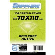 Deck Protector Sapphire Sleeves - Lime (70x110mm)