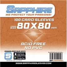 Deck Protector Sapphire Sleeves - Caramel (80x80mm)