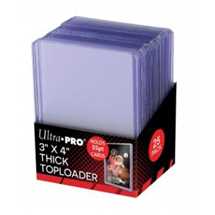 E-81181 Toploader - 3" x 4" Thick Clear Regular (25 pieces)