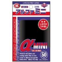 KMC 1782 Alpha Mini Deck Protector Black (50 sleeves) (dim. Yu-Gi-Oh!)