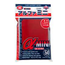 KMC 1799 Alpha Mini Deck Protector Red (50 sleeves) (dim. Yu-Gi-Oh!)